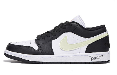 Jordan Air Jordan 1 Abrasion Resistant Coverage Low Top Vintage Basketball Shoes Unisex Black