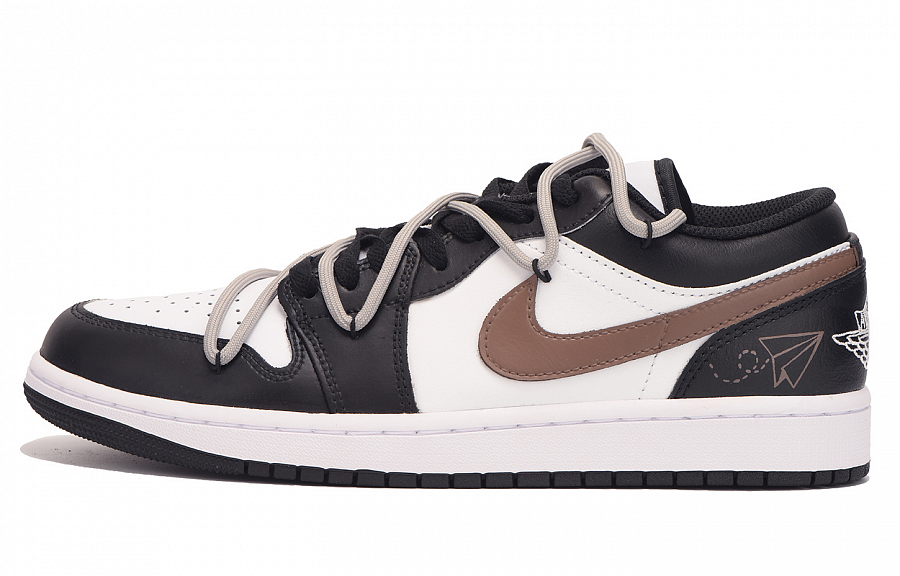 Jordan Air Jordan 1 Slip Resistant Coverage Low Top Vintage Basketball Shoes Men's Black Brown купить в интернет-магазине Yoocart с быстрой доставкой по России.