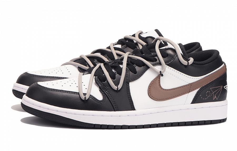 Jordan Air Jordan 1 Slip Resistant Coverage Low Top Vintage Basketball Shoes Men's Black Brown купить в интернет-магазине Yoocart с быстрой доставкой по России.