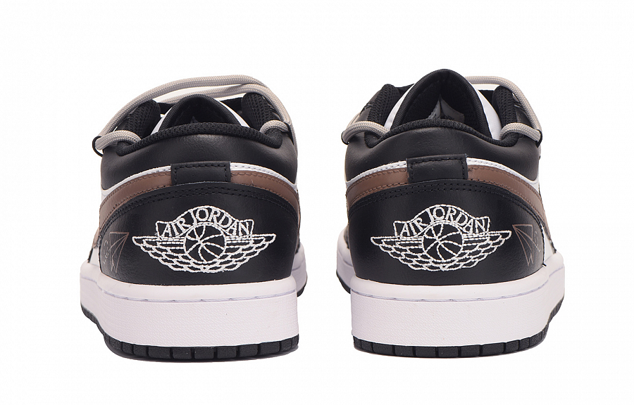 Jordan Air Jordan 1 Slip Resistant Coverage Low Top Vintage Basketball Shoes Men's Black Brown купить в интернет-магазине Yoocart с быстрой доставкой по России.