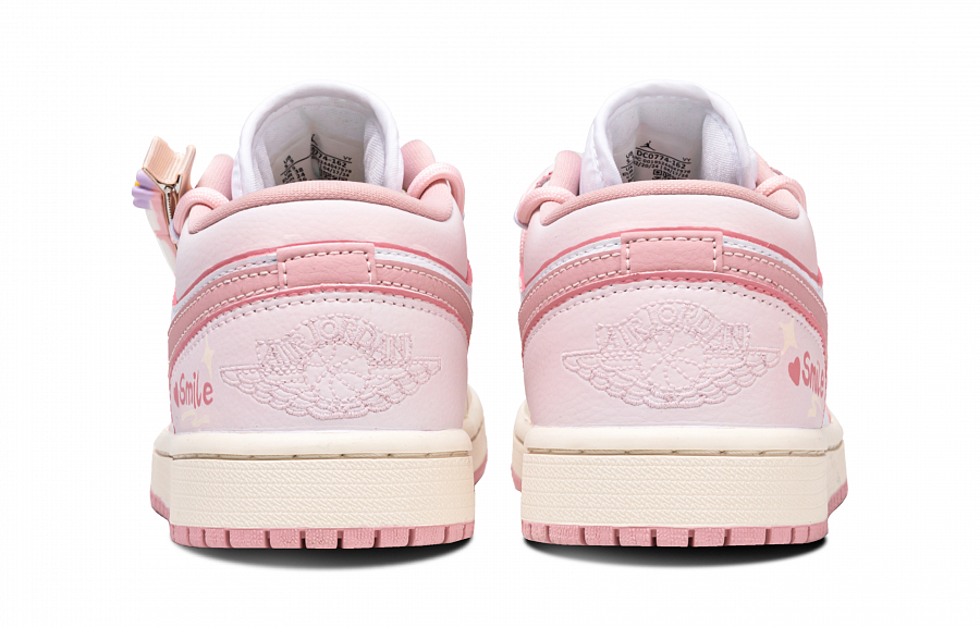 Jordan Air Jordan 1 Cream Puff Cat Abrasion Resistant Low Top Vintage Basketball Shoes Women's Beige Pink купить в интернет-магазине Yoocart с быстрой доставкой по России.