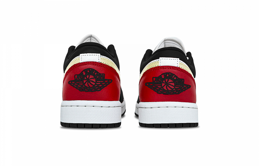 Jordan Air Jordan 1 Red Alert Abrasion Resistant Low Top Vintage Basketball Shoes Unisex Red Black купить в интернет-магазине Yoocart с быстрой доставкой по России.