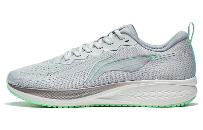 LiNing Red Hare 6 Abrasion Resistant Low Top Training Sprint Running Shoes Men's Gray Cyan