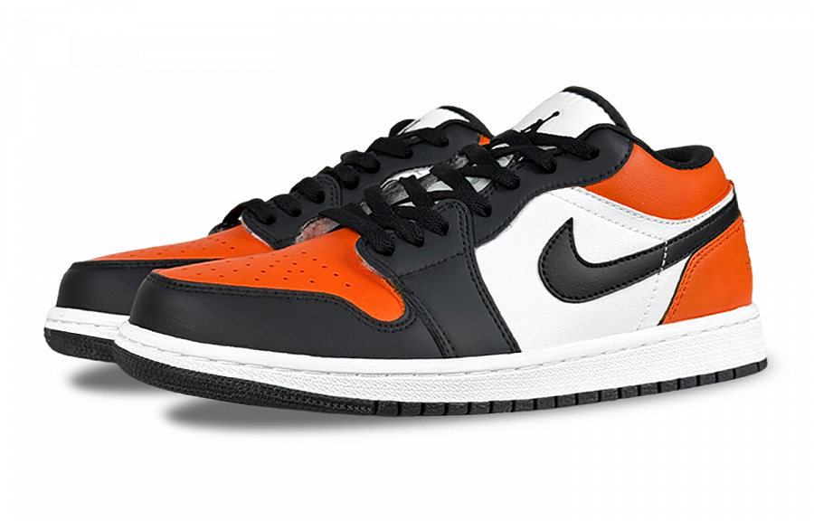 Jordan Air Jordan 1 Reverse Black Orange Abrasion Resistant Low Top Vintage Basketball Shoes Unisex Orange Red купить в интернет-магазине Yoocart с быстрой доставкой по России.