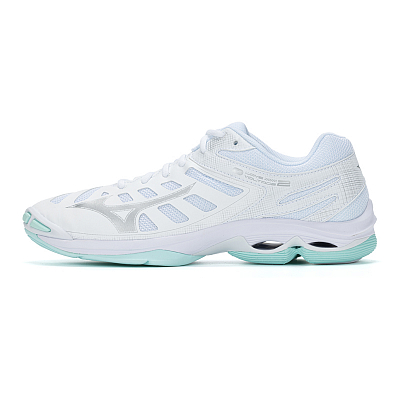 Mizuno Wave Voltage 2 Cushioning, Abrasion Resistant, Breathable, Lightweight Low Top Training Shoes Unisex Mint Green