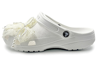 Crocs Classic Clog SIN3A Pearl Girlish Clogs Unisex White