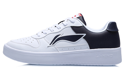 LiNing Sports Life Collection Skateboard Shoes Men's White Blue