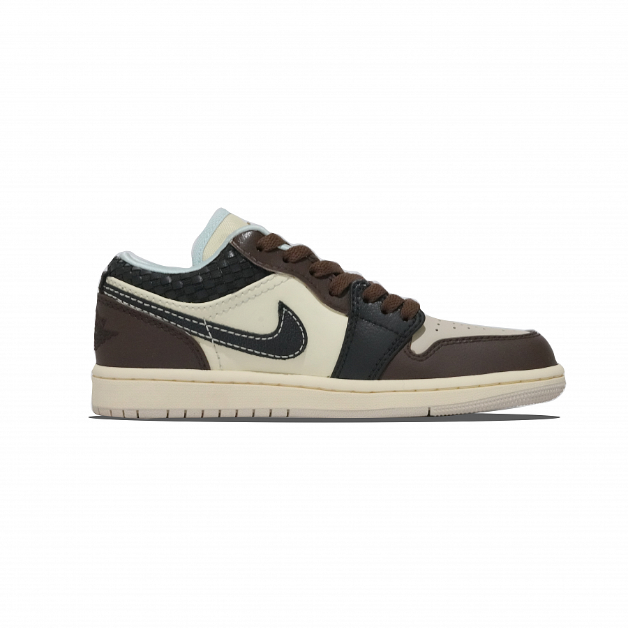 Jordan Air Jordan 1 Mocha Latte Cushioning, Wear Resistant Low Top Vintage Basketball Shoes Unisex Black Brown купить в интернет-магазине Yoocart с быстрой доставкой по России.