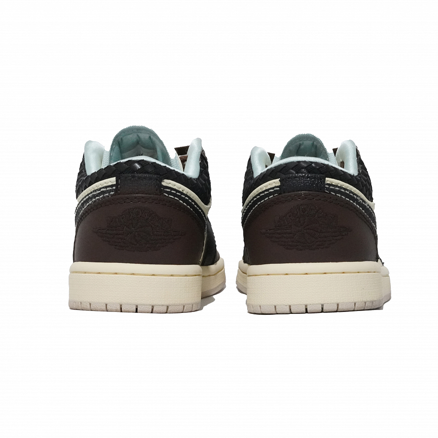 Jordan Air Jordan 1 Mocha Latte Cushioning, Wear Resistant Low Top Vintage Basketball Shoes Unisex Black Brown купить в интернет-магазине Yoocart с быстрой доставкой по России.