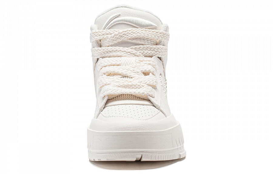 LiNing Mileage Anti Slip Wear Resistant Mid Top Skateboard Shoes Women's White купить в интернет-магазине Yoocart с быстрой доставкой по России.