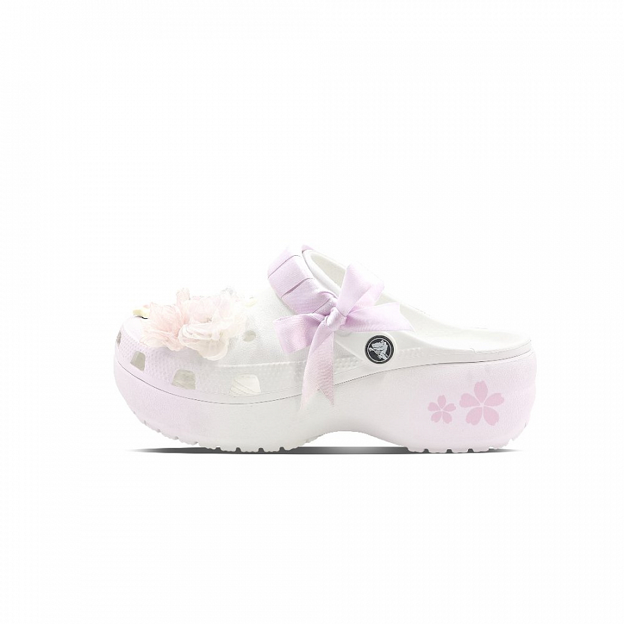 Crocs Classic Clog Flower Language Clogs Unisex Taro Purple купить в интернет-магазине Yoocart с быстрой доставкой по России.