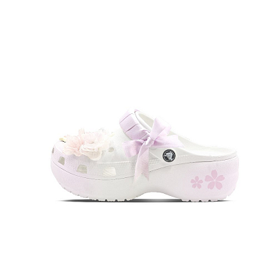 Crocs Classic Clog Flower Language Clogs Unisex Taro Purple