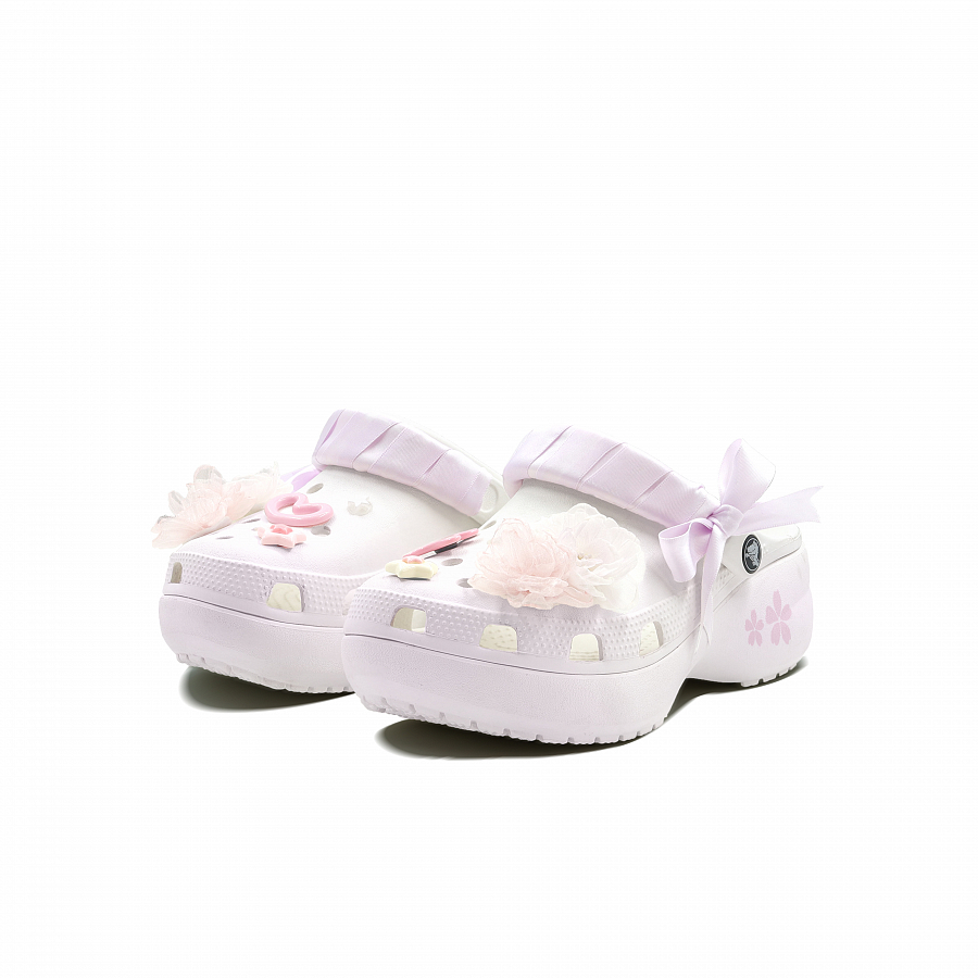 Crocs Classic Clog Flower Language Clogs Unisex Taro Purple купить в интернет-магазине Yoocart с быстрой доставкой по России.