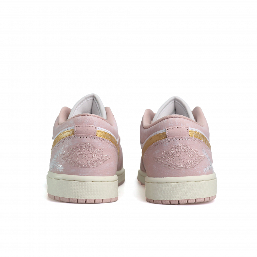 JORDAN Air Jordan 1 Vintage Basketball Shoes Unisex Low top Pink/Gold/White купить в интернет-магазине Yoocart с быстрой доставкой по России.