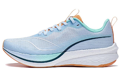 LiNing Red Hare 6 Pro Cushioning Abrasion Resistant Breathable Rebound Low Top Running Shoes Women's Sky Blue