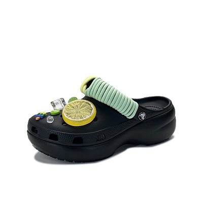 Crocs Classic Platform Clog Clogs Unisex Black