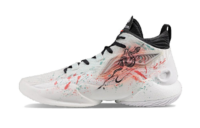 LiNing YuShuai 18 Anti-Slip And Wear-Resistant Lightweight Mid-Top Basketball Shoes Men's White