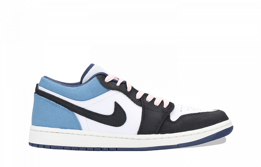 Jordan Air Jordan 1 Denim Huichao Cushioning, Wear Resistant Low Top Vintage Basketball Shoes Unisex Blue Black купить в интернет-магазине Yoocart с быстрой доставкой по России.