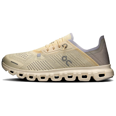 On Cloud 6 Abrasion Resistant, Breathable, Lightweight Low Top Casual Shoes Women's Beige Yellow