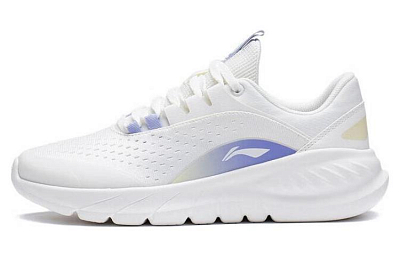 LiNing EazGo Easy To Fit Durable Breathable Low-Top Running Shoes Women's White Purple