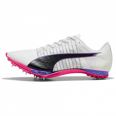 PUMA Nitro 400 Abrasion Resistant Low Top Running Shoes Unisex White