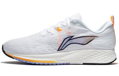 LINING Trich Tu 4 IV Men's Light Marathon Running Shoes - White/Blue