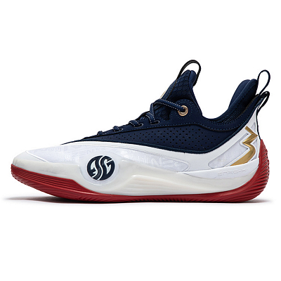 361° Basketball Shoes Men's Low Top 361 Degrees White/Gym Red