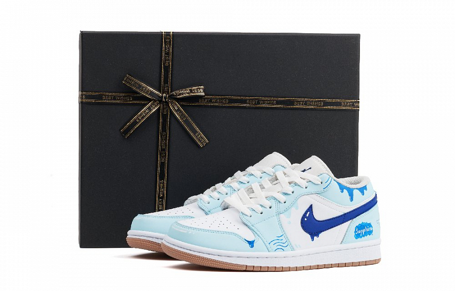 Jordan Air Jordan 1 Shock Absorbers Low Top Vintage Basketball Shoes Unisex Sky Blue купить в интернет-магазине Yoocart с быстрой доставкой по России.