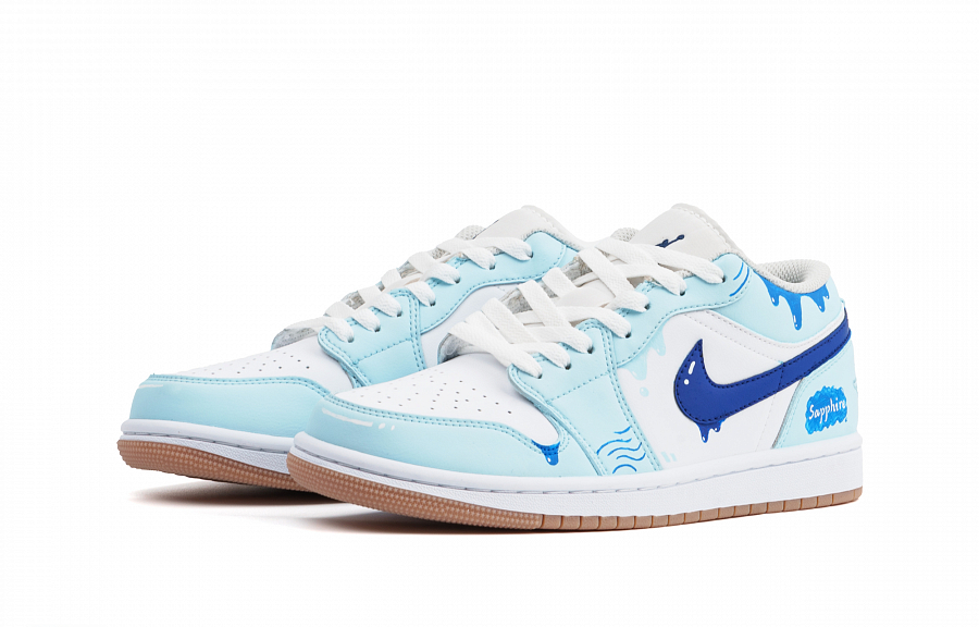 Jordan Air Jordan 1 Shock Absorbers Low Top Vintage Basketball Shoes Unisex Sky Blue купить в интернет-магазине Yoocart с быстрой доставкой по России.