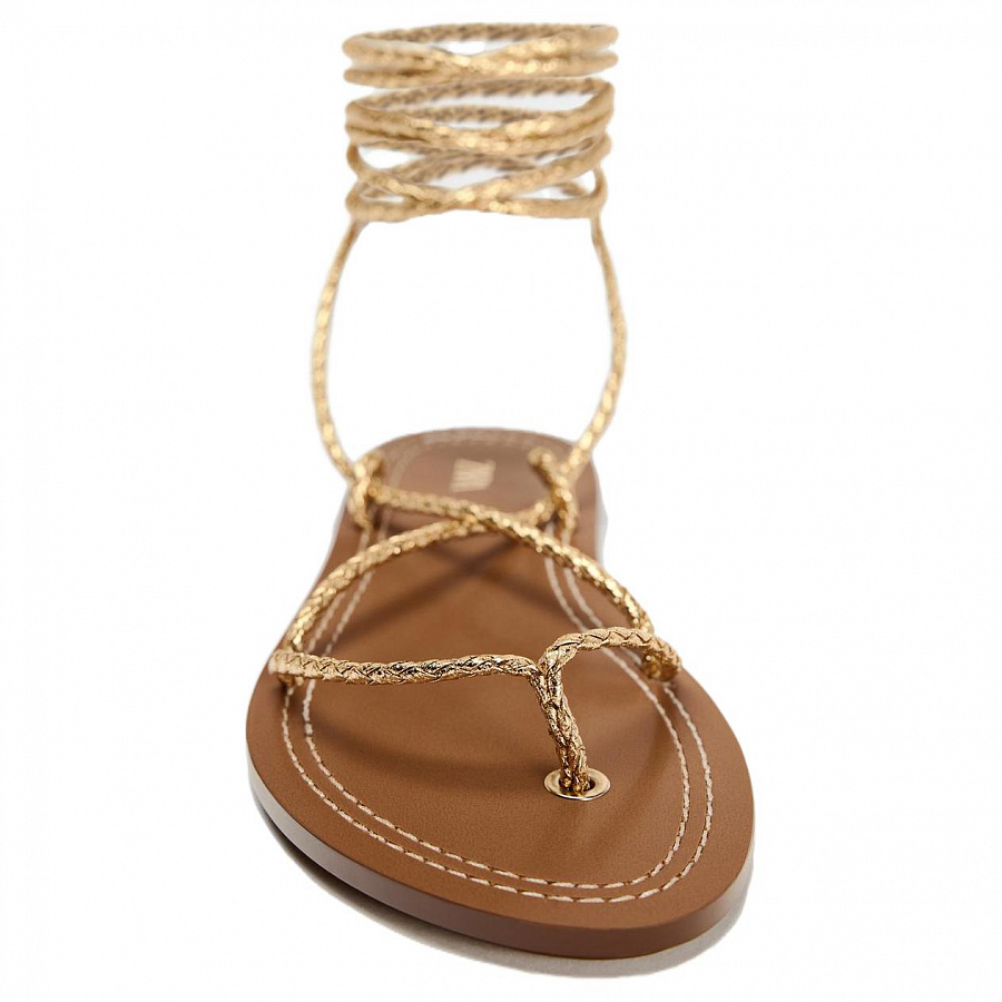 ZARA Roman Sandals Women's Gold купить в интернет-магазине Yoocart с быстрой доставкой по России.
