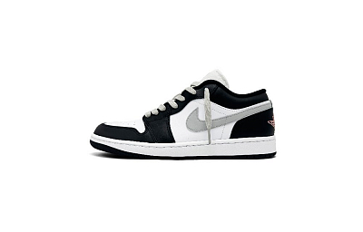 Jordan Air Jordan 1 Abrasion Resistant Low Top Vintage Basketball Shoes Men's Shadow Gray