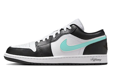 Jordan Air Jordan 1 Low Top Vintage Basketball Shoes Unisex Blue Black