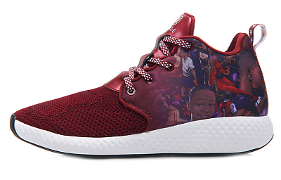 LINING Basketball Shoes Men's Mid Top Red/White