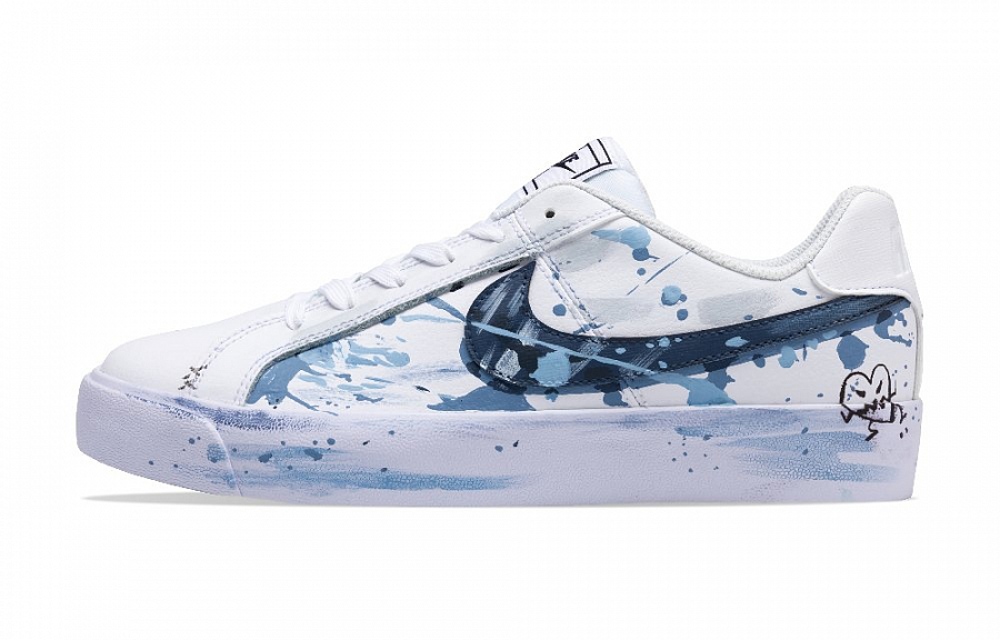 Nike Court Royale Anti-Slip Wear-Resistant Low-Top Skateboard Shoes Unisex Blue купить в интернет-магазине Yoocart с быстрой доставкой по России.