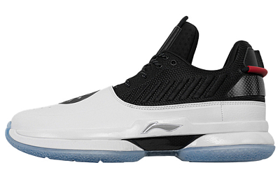 LiNing WOW 7 Wade Way 7 Announcement Durable Breathable Low-Top Basketball Shoes Men's Black White