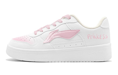 LiNing Pontoon Boats Abrasion Resistant Slip Resistant Low top Skateboard Shoes Women's Pink