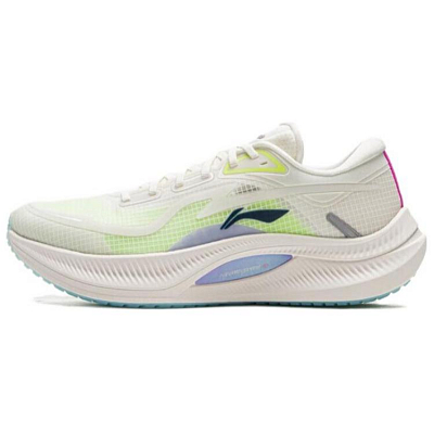 LiNing Yueying 4 Breathable Support Rebound Low-Top Casual Running Shoes Men's White Green