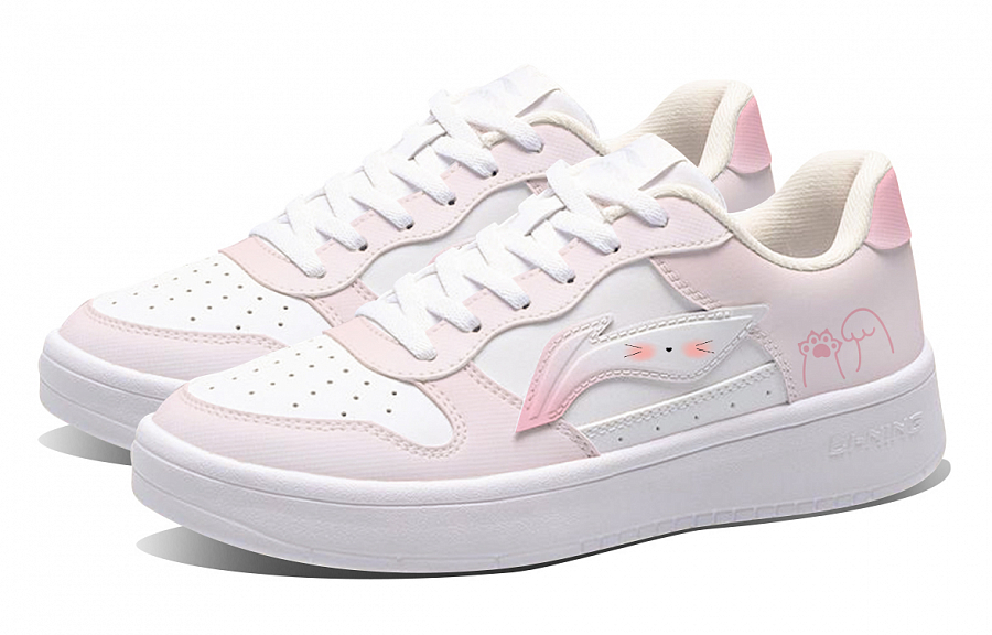 LiNing Pontoon Boats Abrasion Resistant Shock Absorbers Low Top Skateboard Shoes Women's Pink купить в интернет-магазине Yoocart с быстрой доставкой по России.