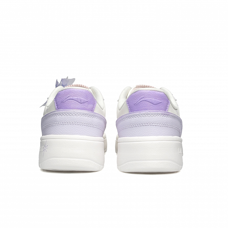 LiNing Su Anti Slip Wear Resistant Low Top Skateboard Shoes Women's White Purple купить в интернет-магазине Yoocart с быстрой доставкой по России.