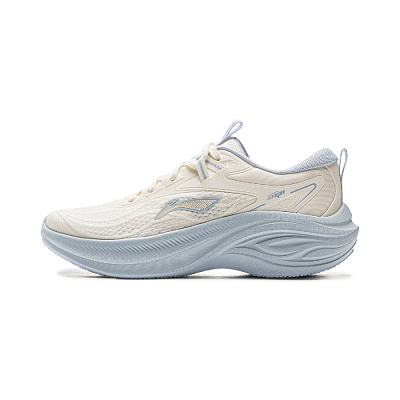 LiNing Breathable Lightweight And Wear-Resistant Low-Top Casual Sprint Running Shoes Women's White Blue