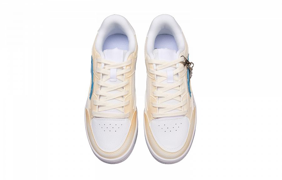 LiNing Tianji Anti Slip And Wear Resistant Height Increasing Low Top Skateboard Shoes Unisex White Yellow Blue купить в интернет-магазине Yoocart с быстрой доставкой по России.