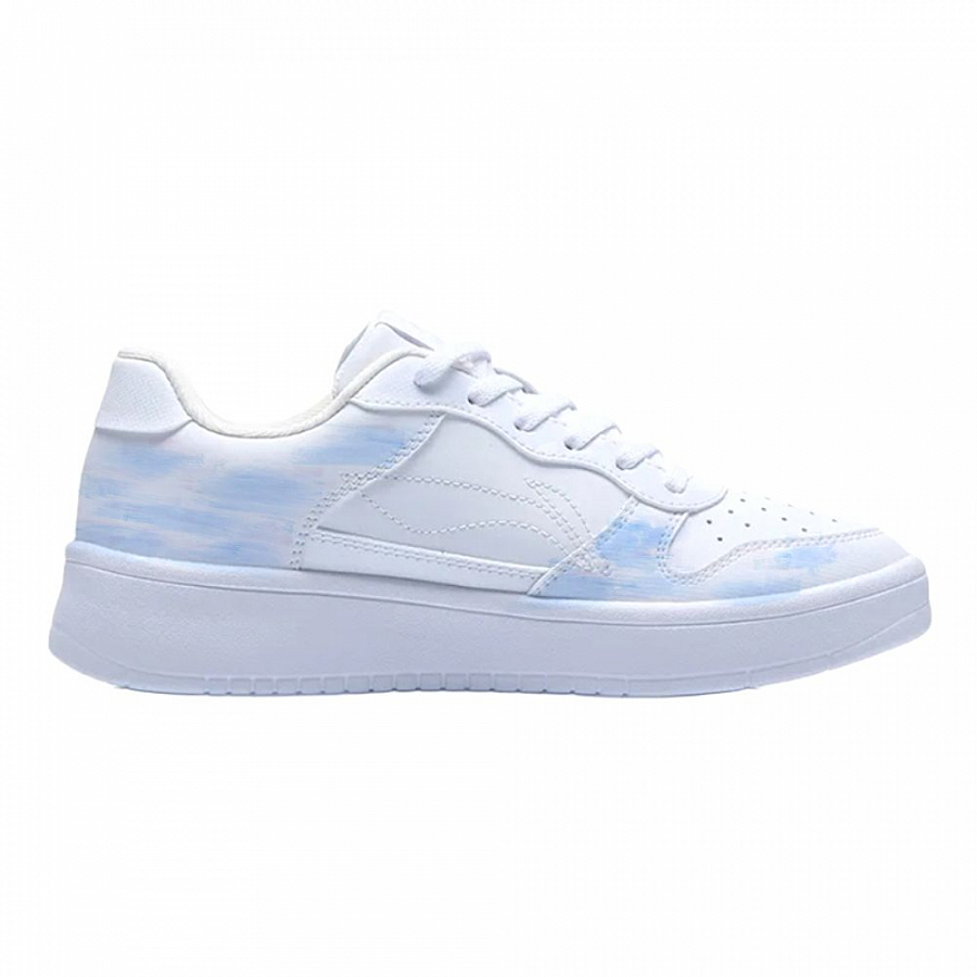 LiNing Pontoon Boats Wear resistant And Lightweight Low Top Skateboard Shoes Women's Blue White купить в интернет-магазине Yoocart с быстрой доставкой по России.