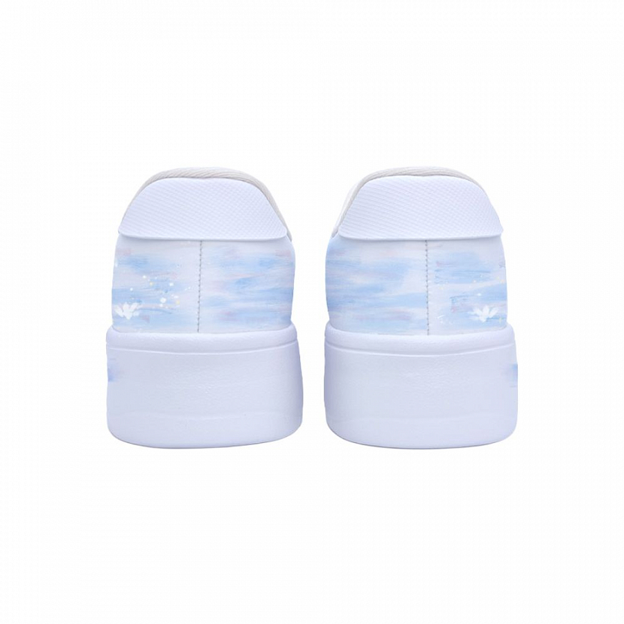 LiNing Pontoon Boats Wear resistant And Lightweight Low Top Skateboard Shoes Women's Blue White купить в интернет-магазине Yoocart с быстрой доставкой по России.