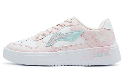 LiNing Pontoon Boats Slip Resistant, Abrasion Resistant, Breathable Low top Skateboard Shoes Women's Pink