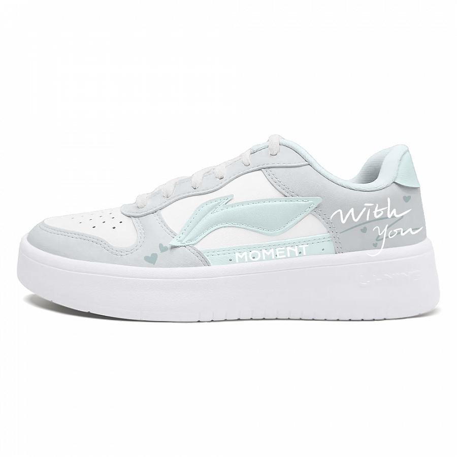 LiNing Pontoon Boats Slip Resistant And Abrasion Resistant Coverage Low Top Skateboard Shoes Women's White купить в интернет-магазине Yoocart с быстрой доставкой по России.