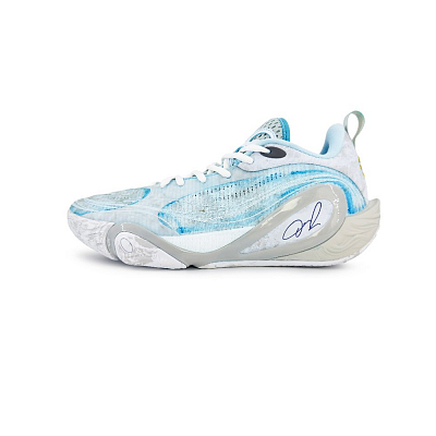 LiNing DLO1 Slip Resistant And Abrasion Resistant Support Low Top Basketball Shoes Men's Blue