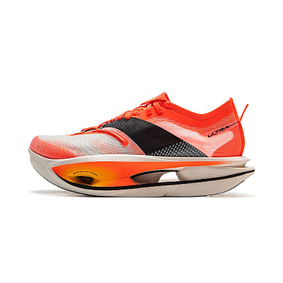 LiNing Feidian 5 ULTRA Cushioned Slip-Resistant Rebound Low-Top Running Shoes Unisex Fluorescent Red