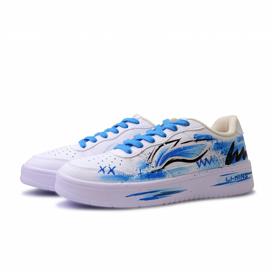 LiNing Pontoon Boats Abrasion Resistant Breathable Low Top Skateboard Shoes Unisex Blue Black купить в интернет-магазине Yoocart с быстрой доставкой по России.