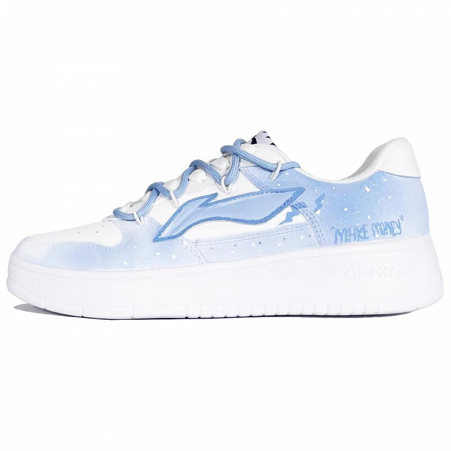 LiNing Pontoon Boats Abrasion Resistant Breathable Low Top Skateboard Shoes Men's Blue White купить в интернет-магазине Yoocart с быстрой доставкой по России.