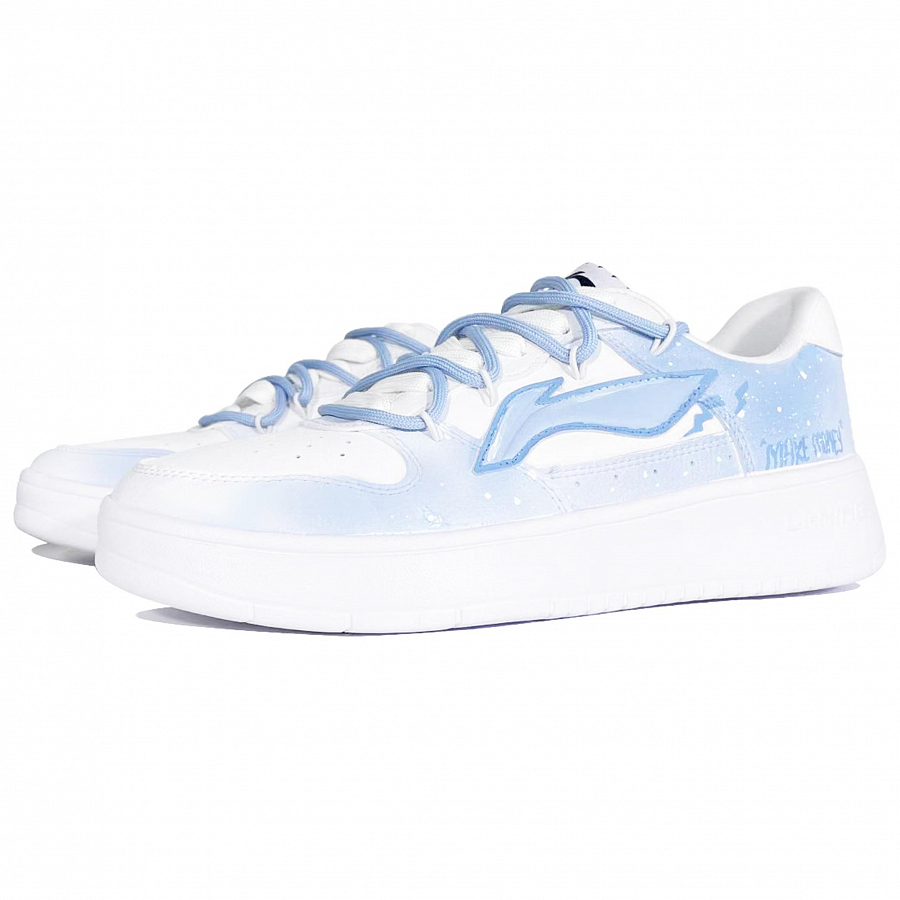 LiNing Pontoon Boats Abrasion Resistant Breathable Low Top Skateboard Shoes Men's Blue White купить в интернет-магазине Yoocart с быстрой доставкой по России.